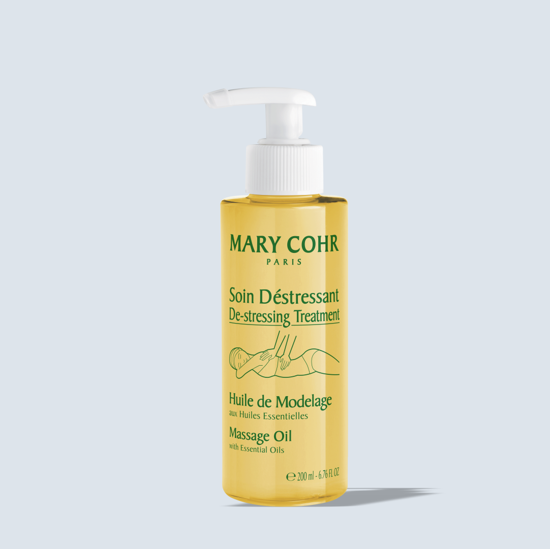 SOIN DÉSTRESSANT - HUILE DE MODELAGE - ÓLEO RELAXANTE PARA MASSAGEM CORPORAL