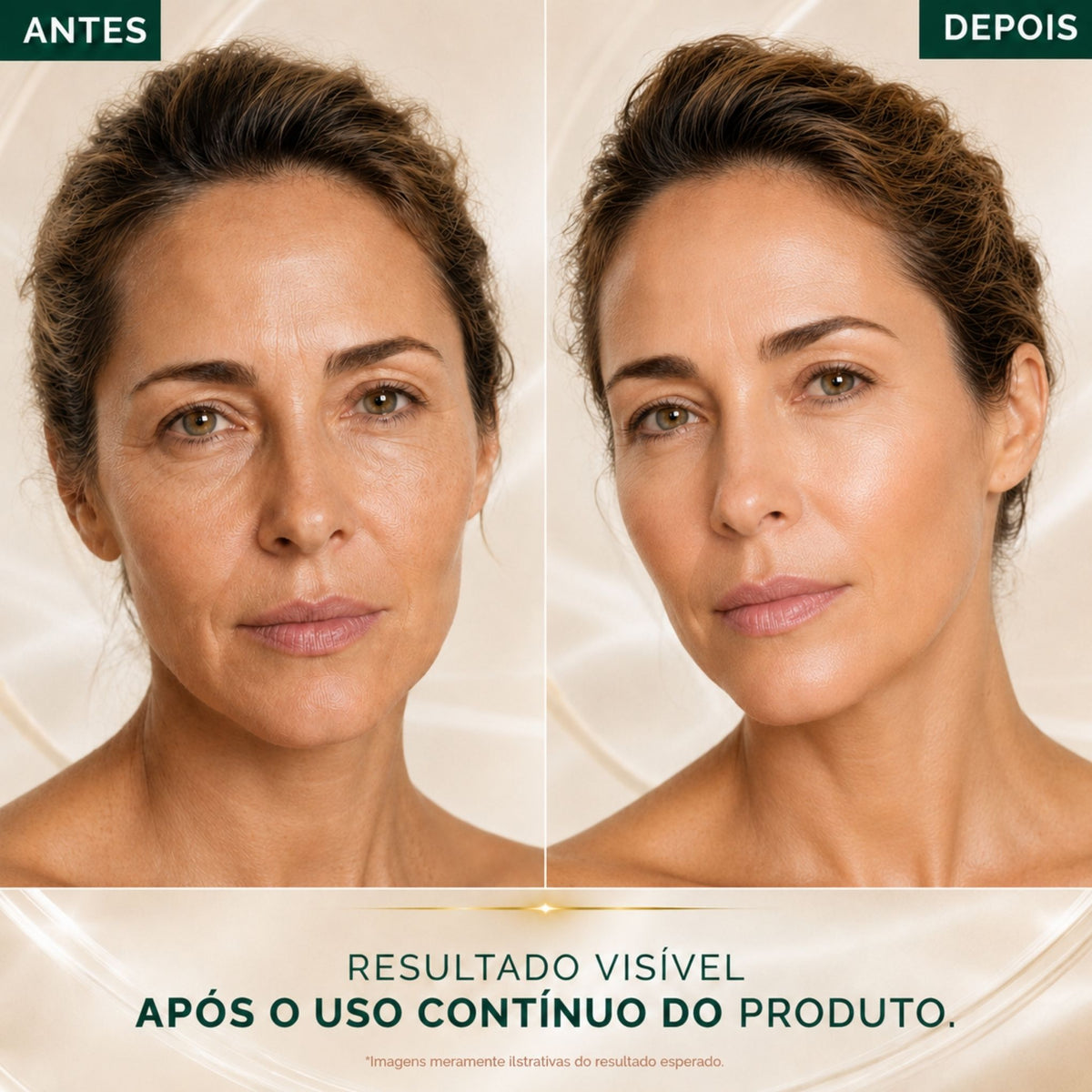 SÉRUM NEUROCOSMÉTICO REGENERADOR ANTES E DEPOIS